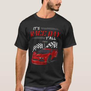 Tävla för Dirt Track Car Det är Tävling Day Yall M T Shirt
