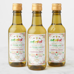 Tävla för häst, Party-dag, färglös Tack Vinetikett