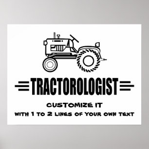 Tävla för humoristisk traktor poster