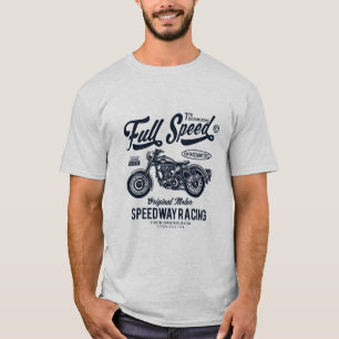 Tävla för motorcykel för höghastighetstrafik på fu tee shirt