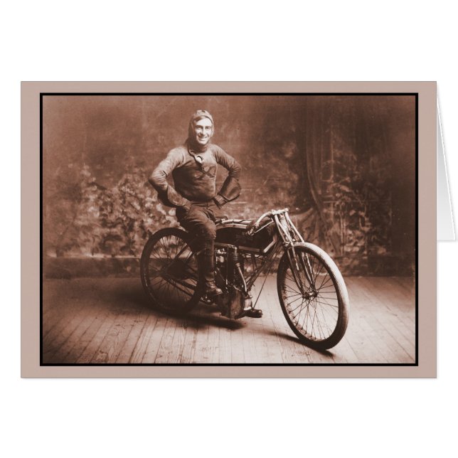 Tävla för motorcykel: Vinnare 100 mi tävling, Nort OBS Kort (Framsidan Horizontal)