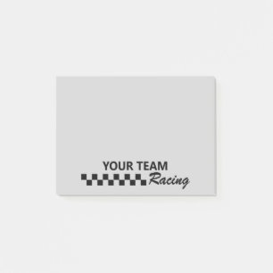 Tävla för motorsport post-it block