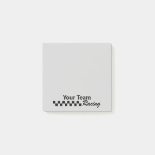 Tävla för motorsport post-it block