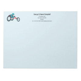 Tävla för rullstol anteckningsblock