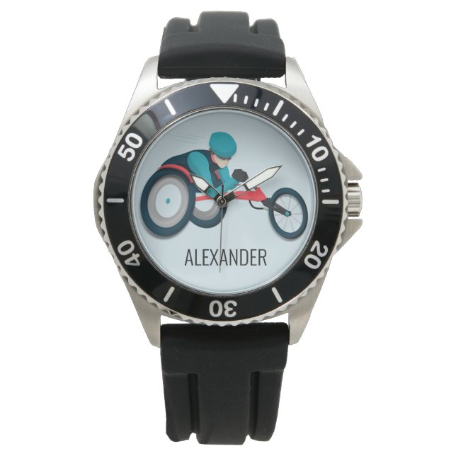 Tävla för rullstol armbandsur (Framsida)