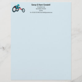 Tävla för rullstol brevhuvud