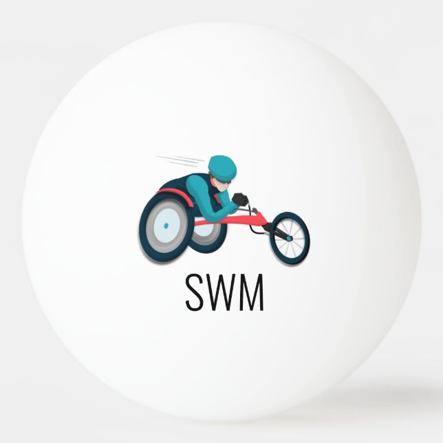 Tävla för rullstol pingisboll (Framsidan)