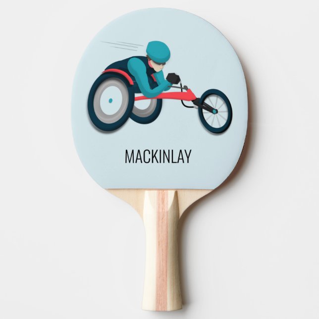 Tävla för rullstol pingisracket (Framsidan)