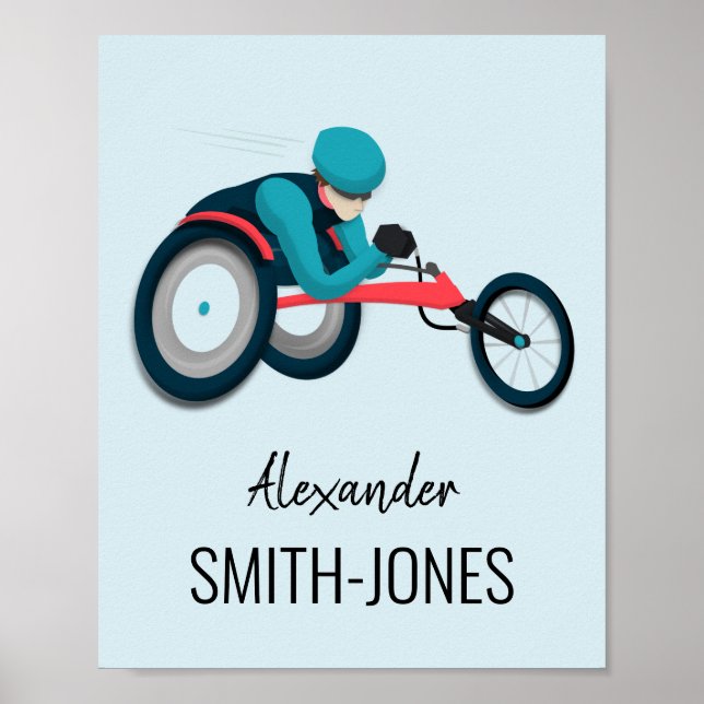 Tävla för rullstol poster (Framsidan)