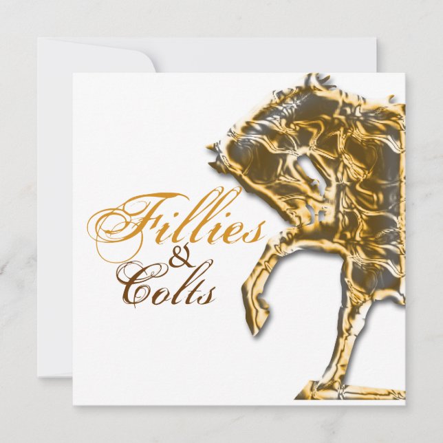 tävla för show-händelse för party i Horse Inbjudningar (Framsida)