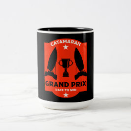 Tävla för sjöbåtar med katamaran Hydrofoil Två-Tonad Mugg