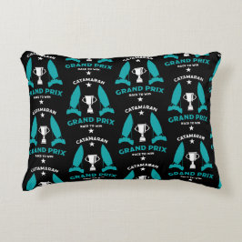 Tävla för sjöbåtar med vattentäkt prydnadskudde