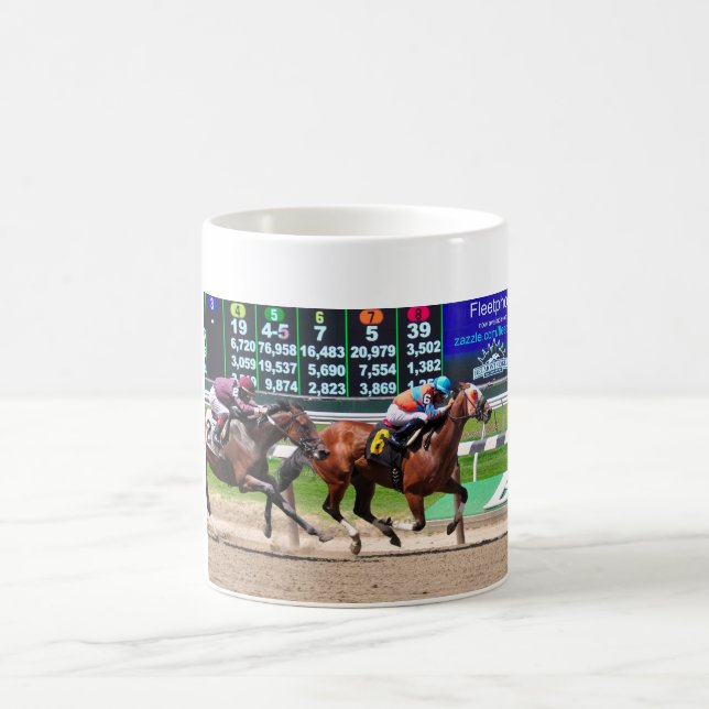 Tävla från härliga Belmont Park Kaffemugg (Center)