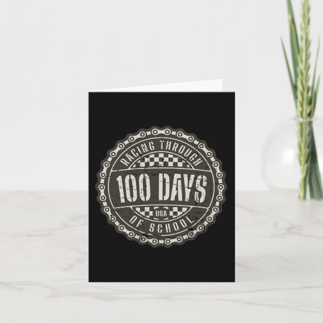 Tävla genom 100 dagars skola - Motorcykel Dir Kort (Framsida)