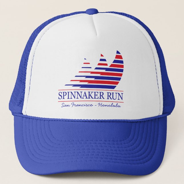 Tävla görar randig _Spinnaker Run_SF - Honolulu Truckerkeps (Framsida)