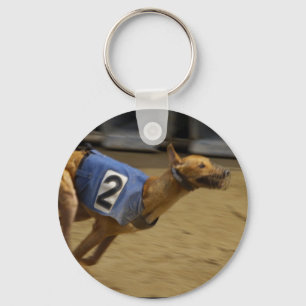 Tävla Greyhound-nyckelkedja Nyckelring
