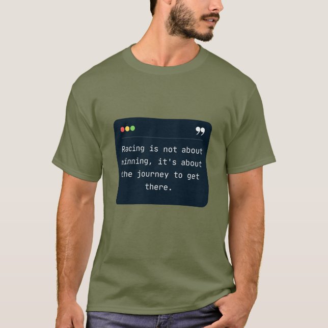 Tävla handlar inte om att vinna | F1 | Motorsport T Shirt (Framsida)