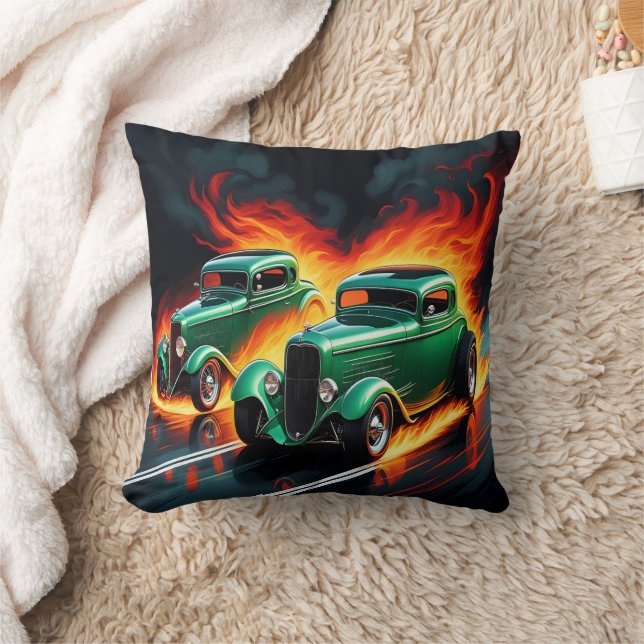 Tävla hot rod på en eländig motorväg kudde (Filt)