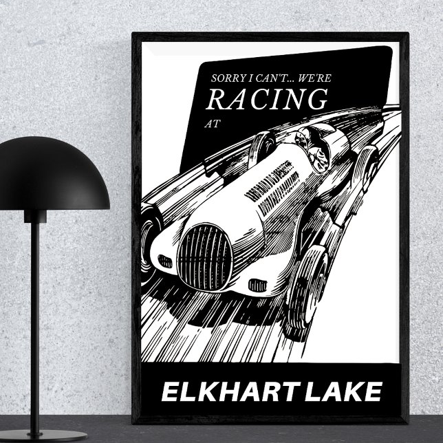 Tävla i Elkhart Sjö Wisconsin Road America Poster (Skapare uppladdad)