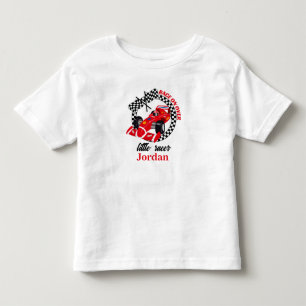 Tävla iväg över röda tävlingsbil Alla åldrar Födel T Shirt