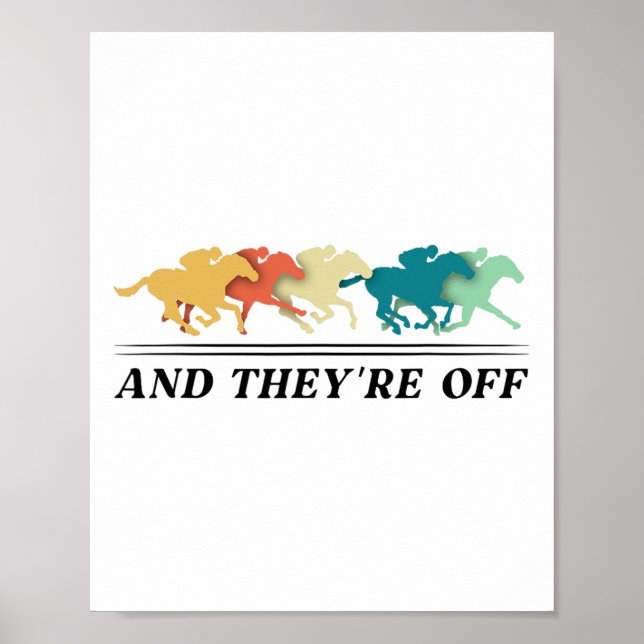 Tävla Jockey Racer Der6 Poster (Framsidan)