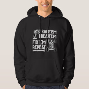 Tävla, krasch, fixa, upprepa - RC-bilracing kul Hoodie
