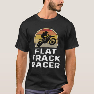 Tävla med fast spårvagn (Flat Track Racer Retro) T Shirt