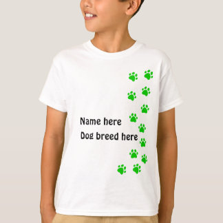 Tavla mörkgrön - lägg till ditt namn eller hundras t-shirt