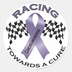 Tävla mot en botemedel - All Cancer - Sm Sticker Runt Klistermärke