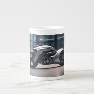 tävla motorcykel benporslin mugg