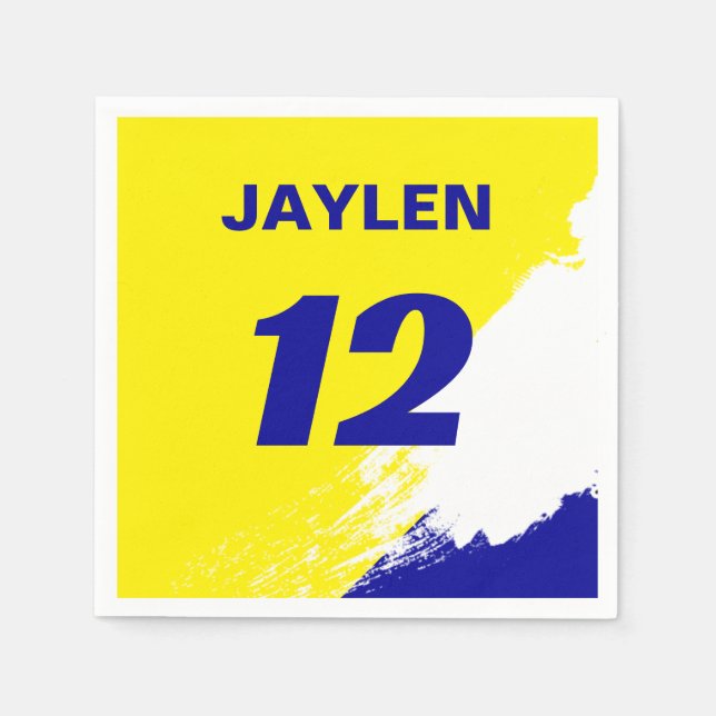 Tävla Namn och antal sportar Pappersservett (Framsidan)