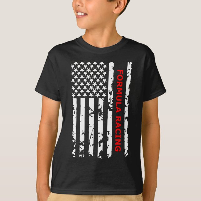 Tävla och formelbil t shirt (Framsida)