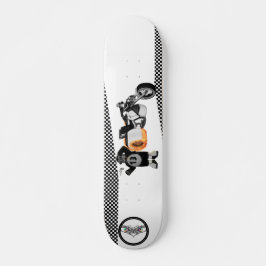 Tävla Panda Patrol svartvit Mini Skateboard Bräda 18,5 Cm