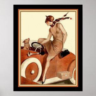 Tävla Parisienne art décotryck 16 x 20 Poster