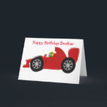 Tävla Personlig Brother Birthday Kort<br><div class="desc">Färdkort för röd tävla för bilbroder. Anpassa det här födelsedagskortet med valfri text och skriv sedan ut det och skicka det till dig eller ladda ned det direkt till din mobila enhet. Om du behöver hjälp med att anpassa kontaktar du oss genom länken på den här sidan. personlig för bildesign...</div>