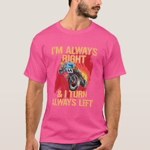 Tävla: Plattmotorcykel för ett plant spår Tävling T Shirt