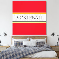 Tävla Rand för ljusröd vit Orange PICKLEBALL