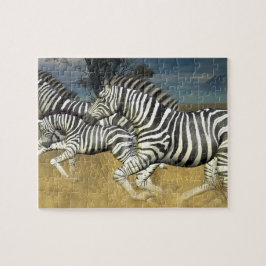 ’Tävla Rand’ Zebra Jigszle Puzzle Pussel