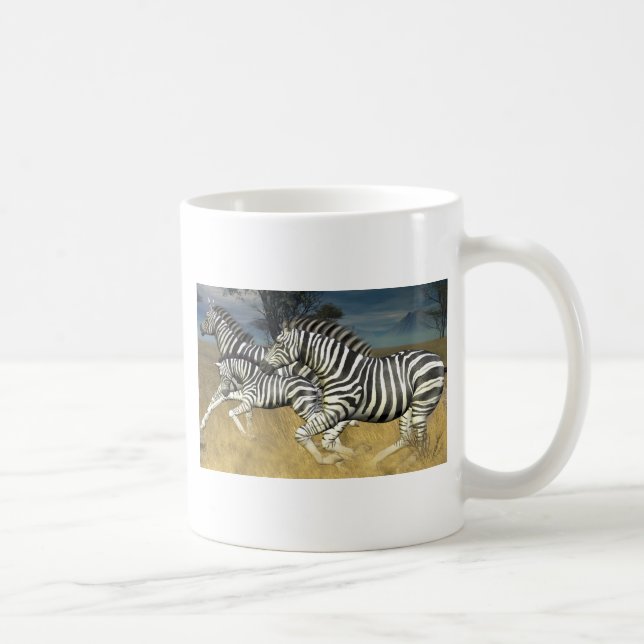 Tävla Rand - Zebra Kaffemugg (Höger)