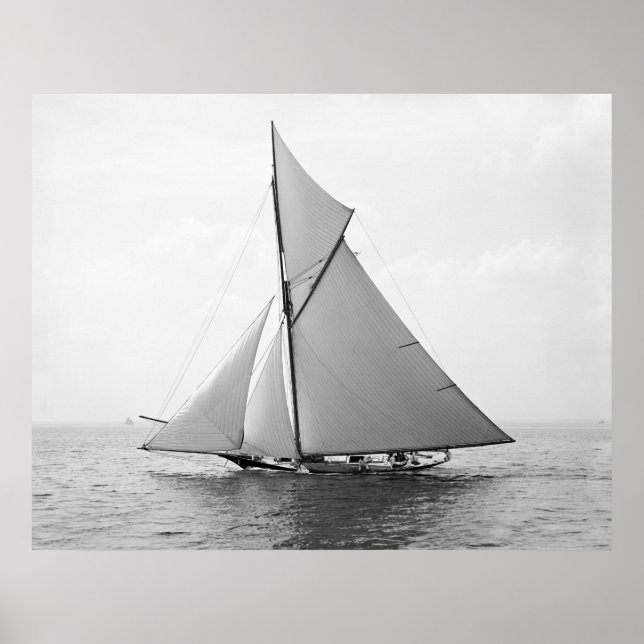 Tävla Sloop Oweene, 1891 Poster (Framsidan)