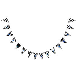 Tävla, svart och vit, kontrollerad vimplar