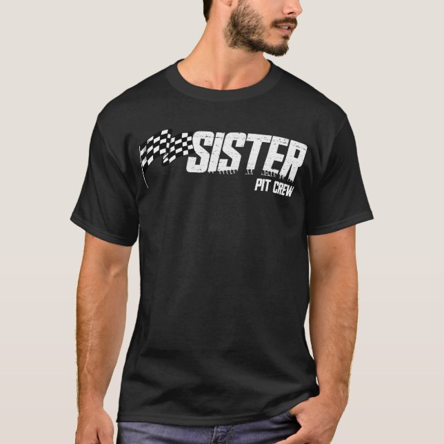 Tävla Syster för besättningsmedlemmen Tävling föde T Shirt (Framsida)