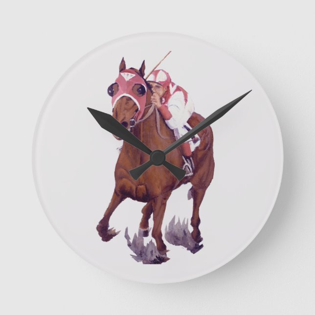 Tävla Thoroughavlade är Winning Horse Rund Klocka (Framsida)