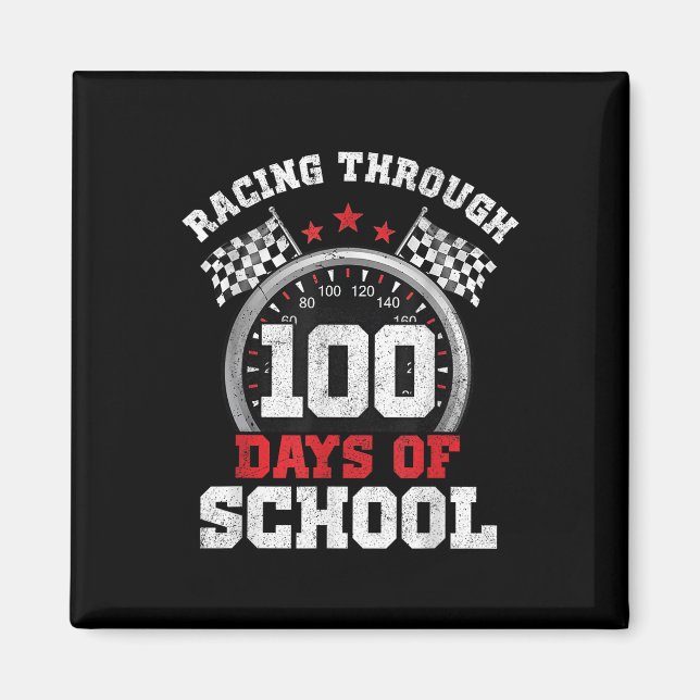 Tävla till 100 dagars Tävling-skolbil 100 D Magnet (Framsidan)