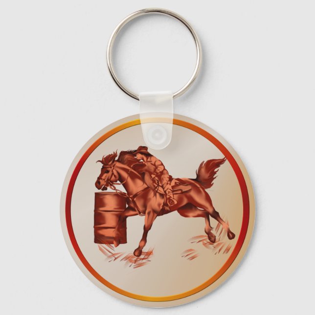 Tävlan Barrel - Keychain Nyckelring (Framsida)