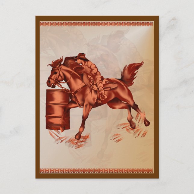 Tävlan Barrel_Post Card Vykort (Framsida)