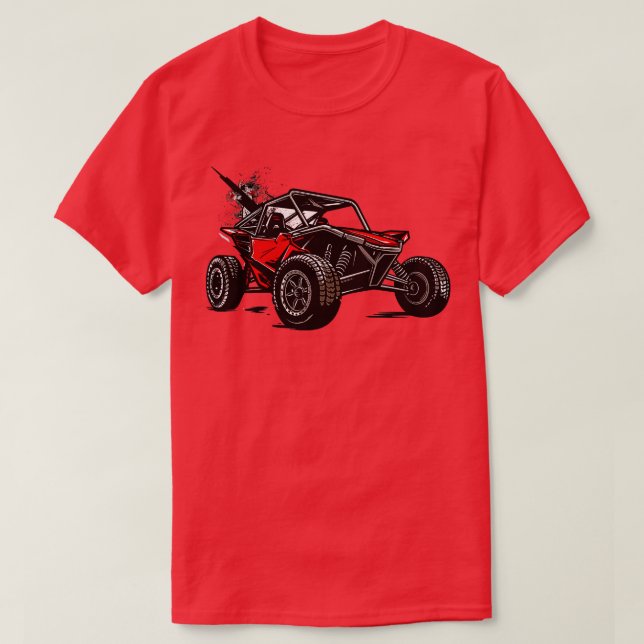 Tävlan Beach Dune Buggy 4x4 Sand Railroad Sand T Shirt (Design framsida)