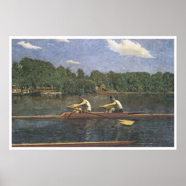 Tävlan Biglin Brothers, 1873 Thomas Eakins Poster (Framsidan)