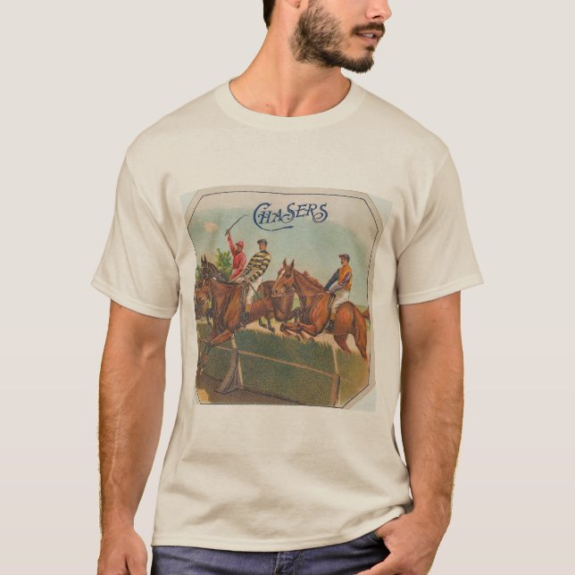 Tävlan Chasers Vintage Horse T Shirt (Framsida)