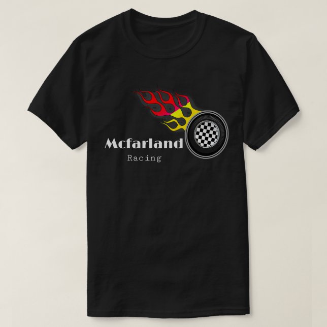 Tävlan Cleetus Mcfarland (1) T Shirt (Design framsida)